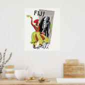 フィジー・タヒチ・ヴィンテージ・ポスター ポスター (キッチン)