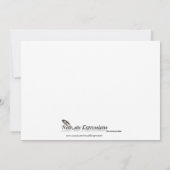 フィジー:トロピカルパームツリーのアニバーサリー 招待状 (裏面)