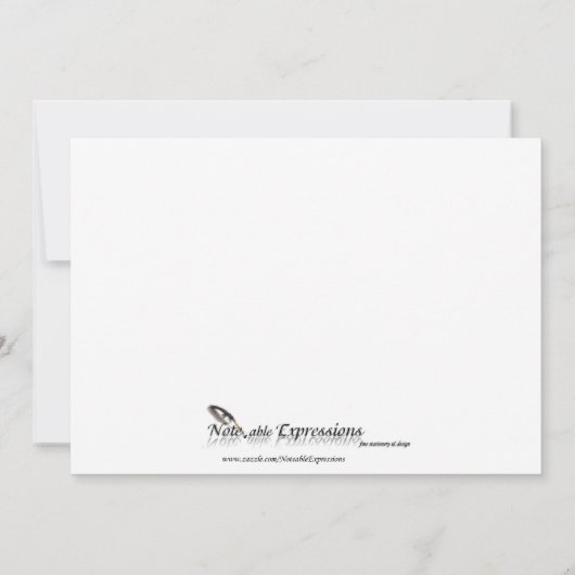 フィジー:トロピカルパームツリーのアニバーサリー 招待状 (裏面)