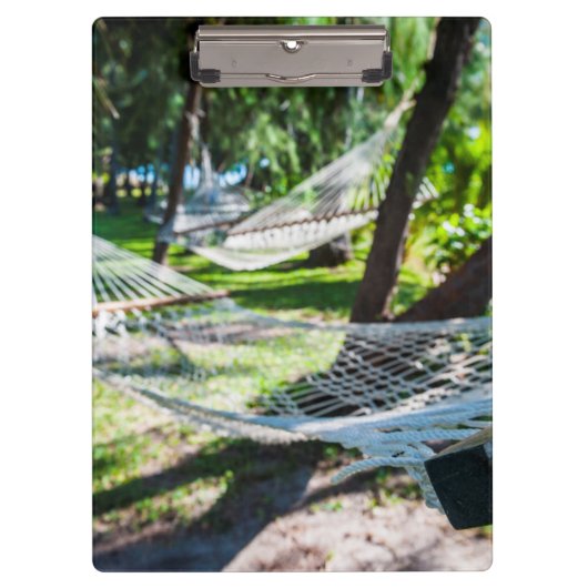 フィジー·ビーチのハンモック クリップボード (正面)