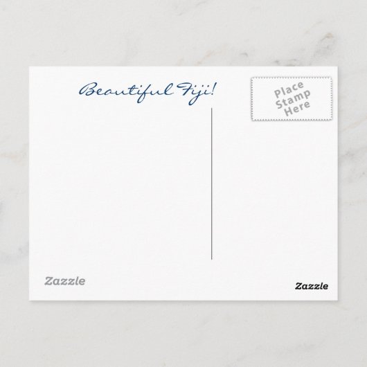 フィジー ポストカード (裏面)