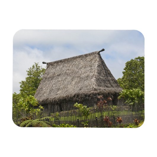 フィジー、ヴィティレヴ島。ポリネシア文化 マグネット (横)