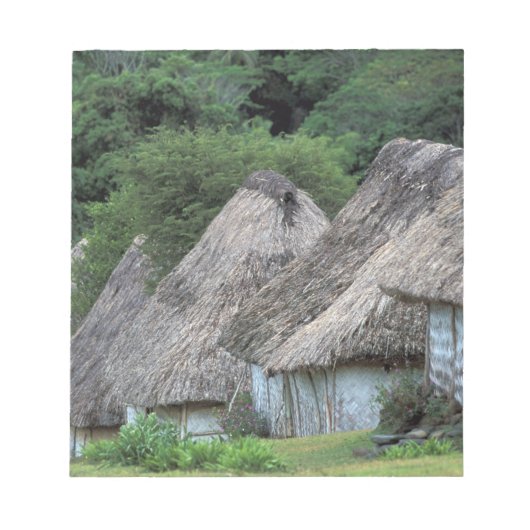 フィジー、ヴィティ、伝統的な小屋 ノートパッド (正面)