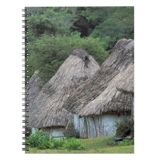 フィジー、ヴィティ、伝統的な小屋 ノートブック (正面)