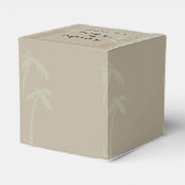 フィジー:熱帯性のヤシ結婚の木 フェイバーボックス (裏面サイド)