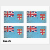 フィジー 長方形シール (シート)