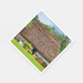 フィジ伝統的ー・ナヴァラビレッジフィジー諸島 スタンダードランチョンナプキン (角)