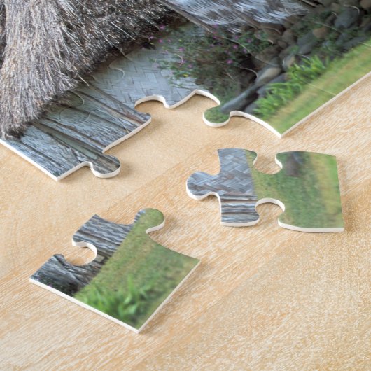 フィジ、ビティ、ハッ伝統的トハウス。 ジグソーパズル (側面)