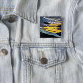 フィジ、ヴィティ·レヴ、ラウトカ、港の小舟 缶バッジ (インサイチュ)