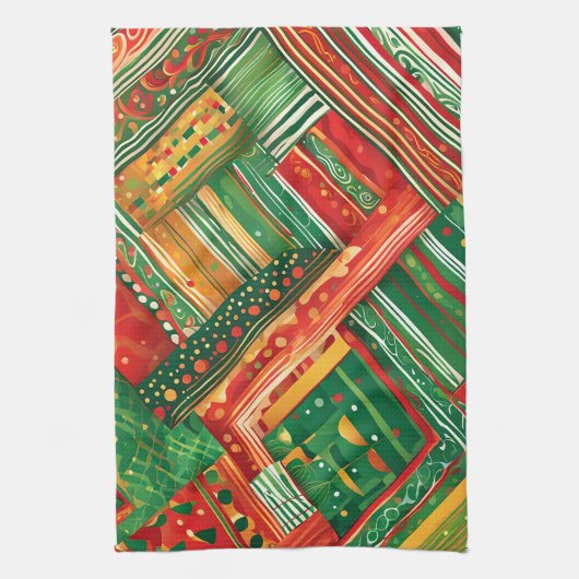 フィスタパッチワークのキッチンタオル キッチンタオル (縦)