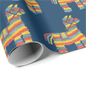 フィスタ！青いカラフルギフトラップのピアナタスオン ラッピングペーパー (ロールコーナー)