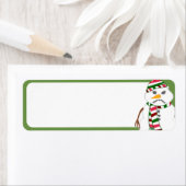 フィスティ雪だるま差出人住所ラベル ラベル (インサイチュ)