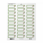 フィスティ雪だるま差出人住所ラベル ラベル (フルシート)