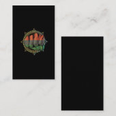 フィストパン·アフリカUNIA旗黒人解放 名刺 (正面/裏面)