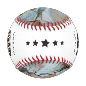 フィスト最高のポンプパパパーソナライズされた2 Photo 野球ボール (正面)
