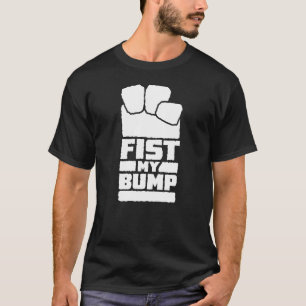 フィスト・マイ・バンプ・ファニー・スペース・エイリアン・デザイン・イン・ホワイト Tシャツ