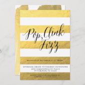 フィズクポップ・アートのリンクホリデーパーティ招待状 招待状 (正面/裏面)