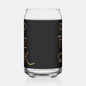 フィズポップ・アートのンクリンクエレガントタイポグラフィ ガラス缶 (左)