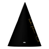 フィズポップ・アートのンクリンクエレガントタイポグラフィ パーティーハット (左)