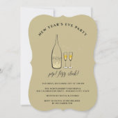 フィズポップ・アートのンクリンクシャンパーニュ応援大晦日パーティー 招待状 (正面)