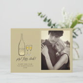 フィズポップ・アートのンクリンクシャンパーニュ応援年賀状 シーズンカード (スタンド正面)