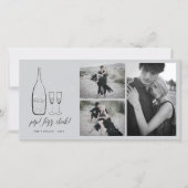 フィズポップ・アートのンクリンクスタイリッシュシルバーシャンパンシック写真 シーズンカード (正面)