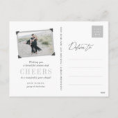 フィズポップ・アートのンクリンクスタイリッシュシルバーシャンパンシック写真 シーズンポストカード (裏面)