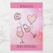 フィズポップ・アートのンクリンクワイングラスきらめくワインセレカティ ワインラベル (シングルラベル)