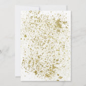 フィズポップ・アートのンクリンク白金ゴールドダストブライダルシャワー 招待状 (裏面)