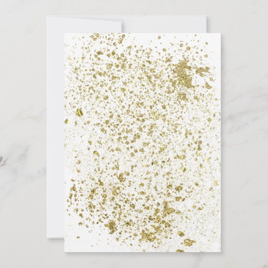 フィズポップ・アートのンクリンク白金ゴールドダストブライダルシャワー 招待状 (裏面)