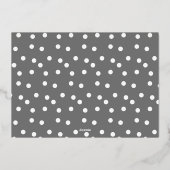 フィズポップ・アートのンクリンク金ゴールド新年のフォイル招待状 箔シーズンカード (裏面)