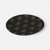 フィズポップ・アートのンモダンクリンクタイポグラフィ大晦日 ペーパープレート (アングル)