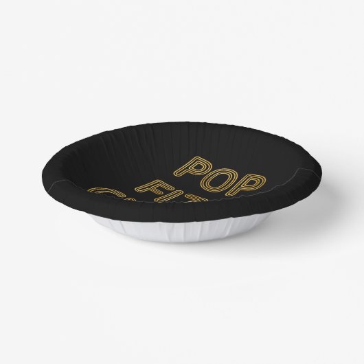 フィズポップ・アートのンモダンクリンクタイポグラフィ大晦日 ペーパーボウル (傾斜あり)