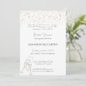 フィズポップ・アートのンリンクブライダルシャワーの活性化 招待状 (スタンド正面)