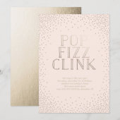 フィズ·クポップ・アートのリンク·ホリデー·パーティーの招待 招待状 (正面/裏面)