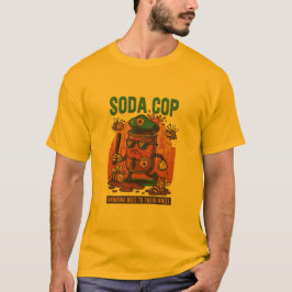 フィズ・フォース・ソーダ・コップTシャツ - 楽しいレトロデザイン Tシャツ