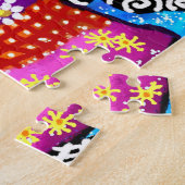 フィッお洒落トリオカラフル抽象芸術航海の ジグソーパズル (側面)