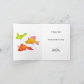 フィッカラフルグサンキューとカスタム文字/写真 カード (内部)