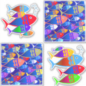 フィッカラフルトアートデコルデザイン シール (正面)