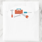 フィックスさん 楕円形シール (バッグ)