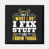 フィックス物と私はマニーおもしろいルの父親を知っている マグネット (正面)