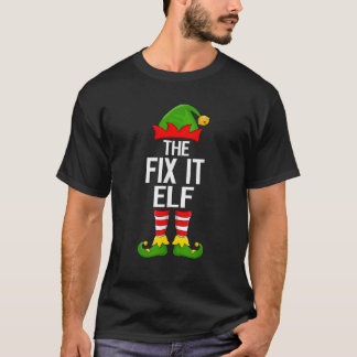 フィックス イット エルフ クリスマス マッチング ファミリー エルフ スクワッド クリスマス Tシャツ