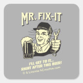 フィックット氏:このビールの後 スクエアシール (正面)