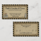 フィック初期のス初期の・ビジネス・カード 名刺 (正面/裏面)