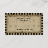 フィック初期のス初期の・ビジネス・カード 名刺 (裏面)