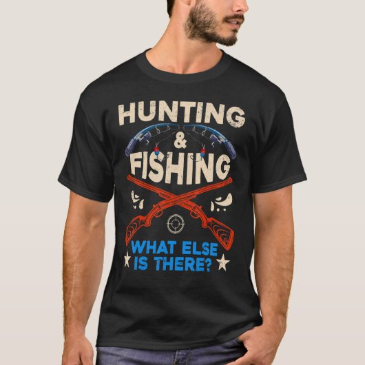 フィッシャーとハンターの狩りと魚釣り Tシャツ (正面)