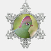 フィッシャーのターコ スノーフレークピューターオーナメント (正面)