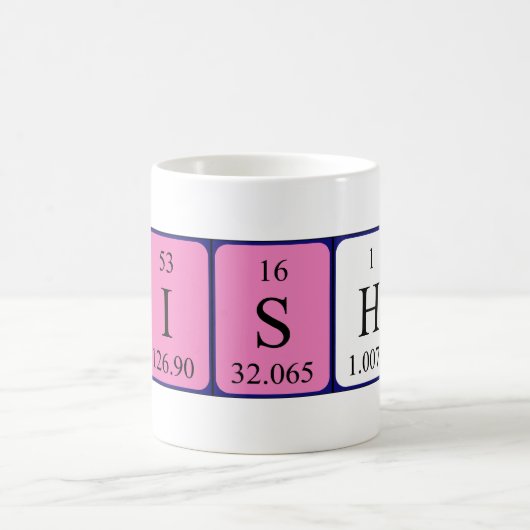 フィッシャーの周期表の名前のマグ コーヒーマグカップ (中央)