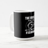 フィッシャーの声が魚釣り コーヒーマグカップ (正面左)
