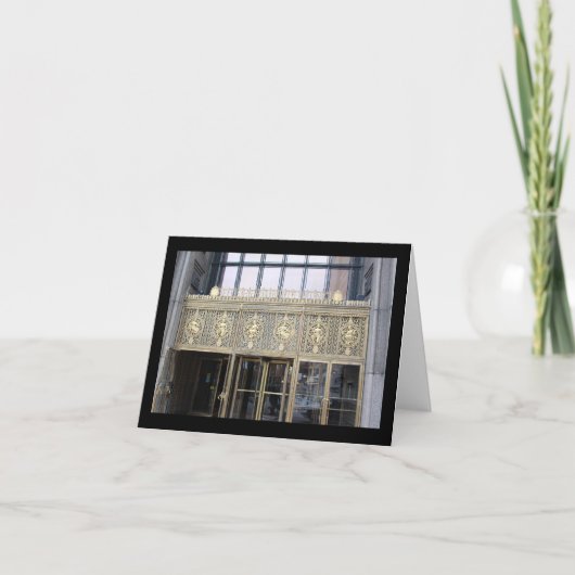 フィッシャーの建物、デトロイト、ミシガン州メッセージカード カード (正面)